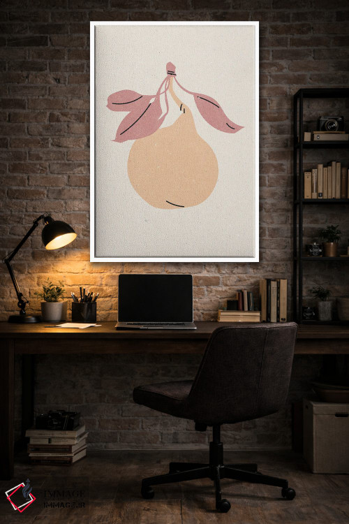 تابلو مدرن گلابی اثر ان کی تی ان - D4W