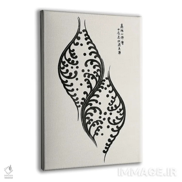 تابلو مینیمال از یاتسوئو نو تسوباکی اثر تاگوچی توموکی - نمای پرسپکتیو محصول