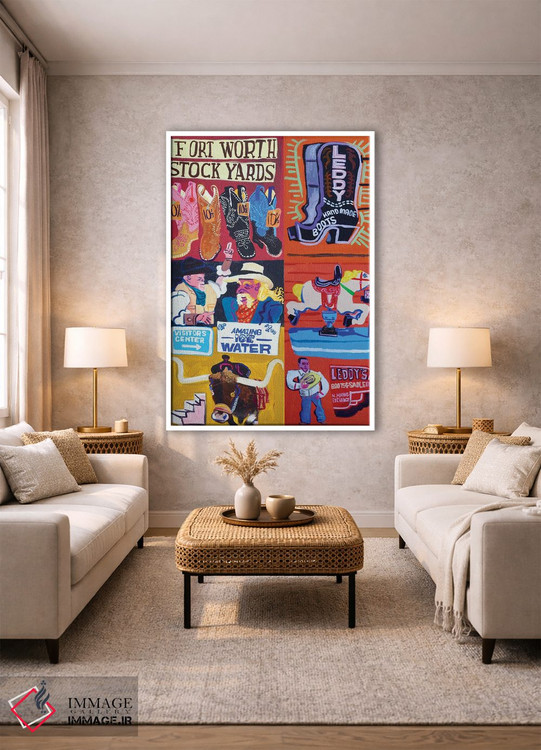 تابلو دکوراتیو فورت وورث اثر استیو اسپنسر - D1W