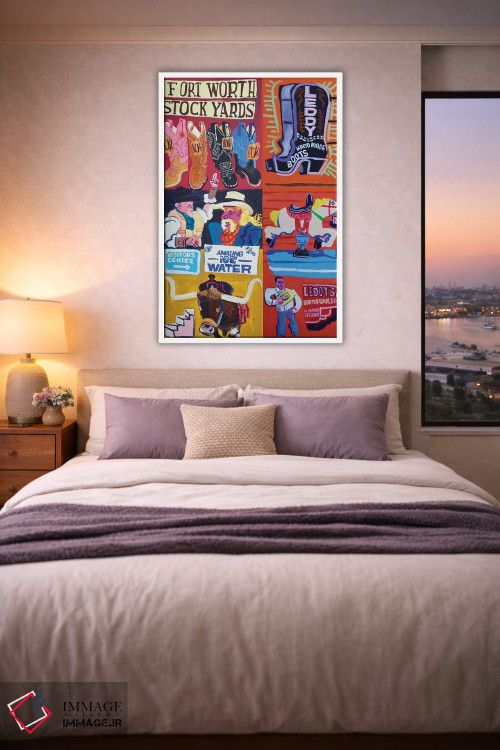تابلو دکوراتیو فورت وورث اثر استیو اسپنسر - D2W