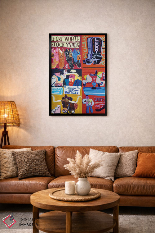 تابلو دکوراتیو فورت وورث اثر استیو اسپنسر - D3B