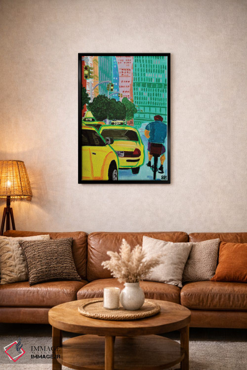 تابلو دکوراتیو دوچرخه خیابان پارک اثر استیو اسپنسر - D3B