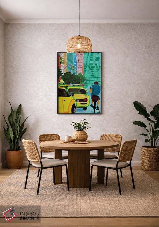 تابلو دکوراتیو دوچرخه خیابان پارک اثر استیو اسپنسر - D4B