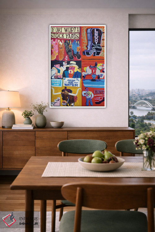 تابلو دکوراتیو فورت وورث اثر استیو اسپنسر - D6W