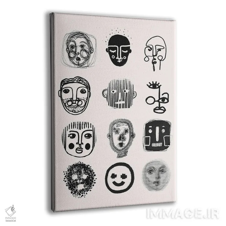 تابلو مدرن دوازده اثر تری چایلد - نمای پرسپکتیو محصول