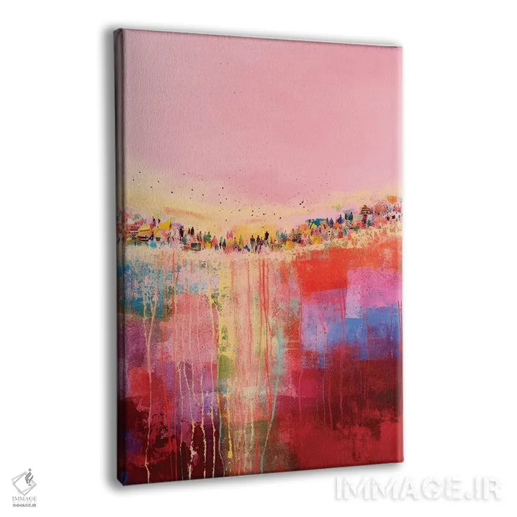 تابلو انتزاعی عشق درون ما چهارم اثر تری چایلد - نمای پرسپکتیو محصول