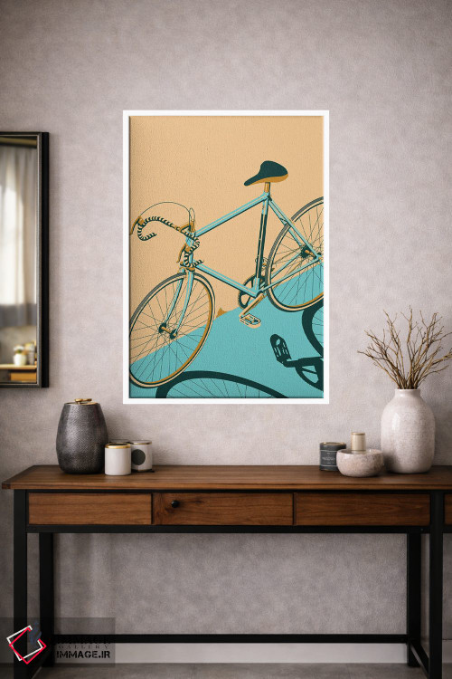 تابلو مدرن دوچرخه ایزومتریک اثر وایات ۹ - D1W