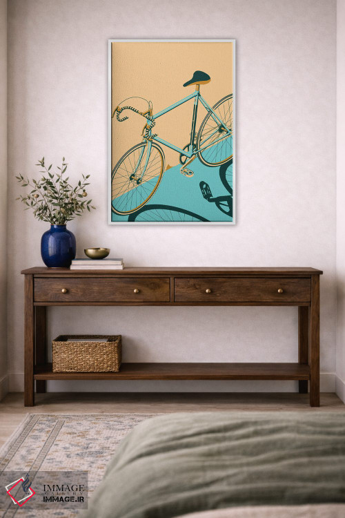 تابلو مدرن دوچرخه ایزومتریک اثر وایات ۹ - D4W