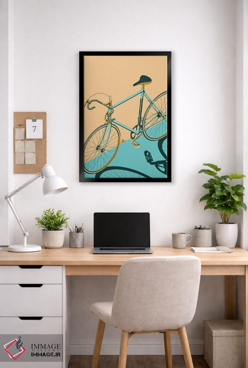تابلو مدرن دوچرخه ایزومتریک اثر وایات ۹ - D6B