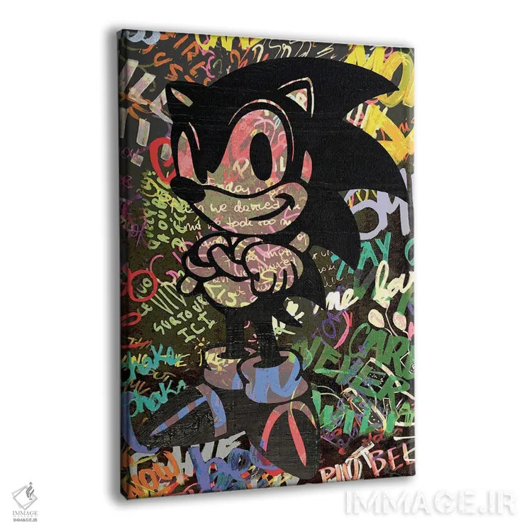 تابلو دکوراتیو بازی ویدیویی سوم اثر کارخانه پاپ آرت - نمای پرسپکتیو محصول