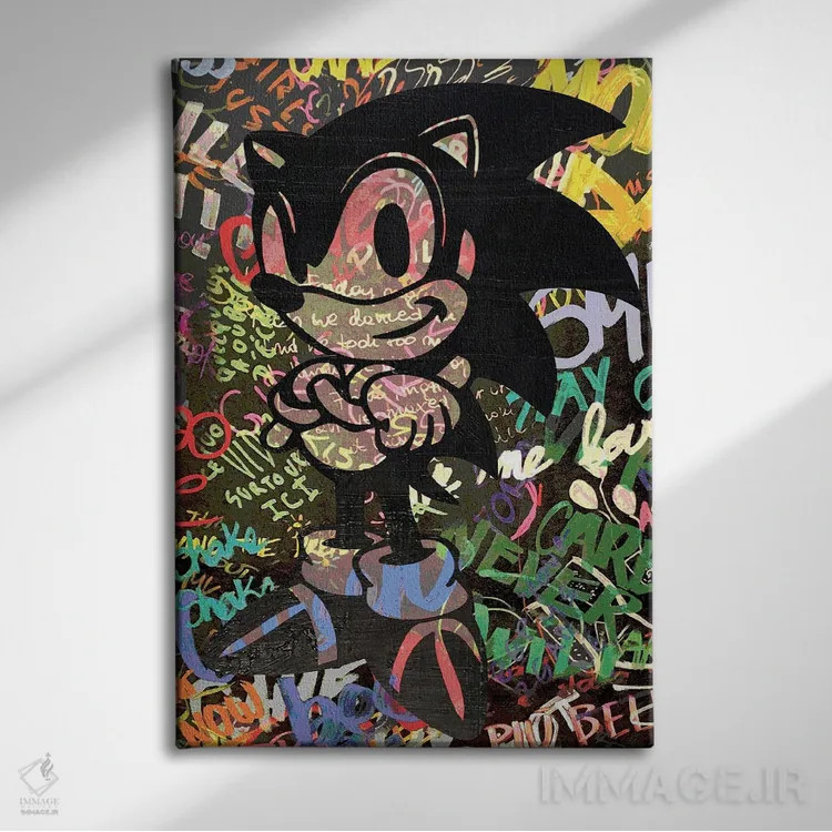 تابلو دکوراتیو بازی ویدیویی سوم اثر کارخانه پاپ آرت - نمای روبهرو روی دیوار