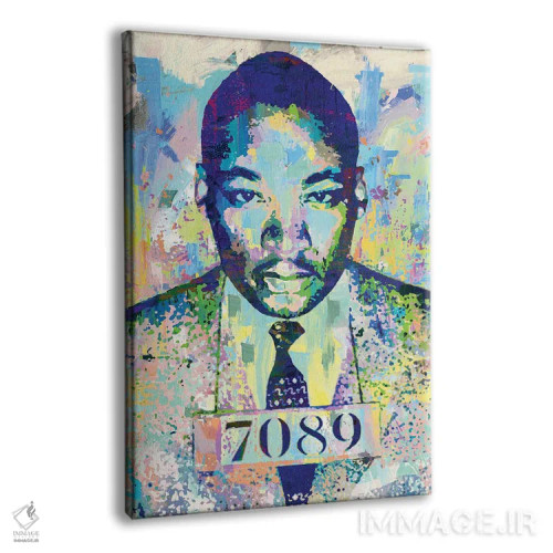 تابلو دکوراتیو عکس دستگیری مارتین لوتر کینگ اثر کارخانه پاپ آرت - نمای پرسپکتیو محصول