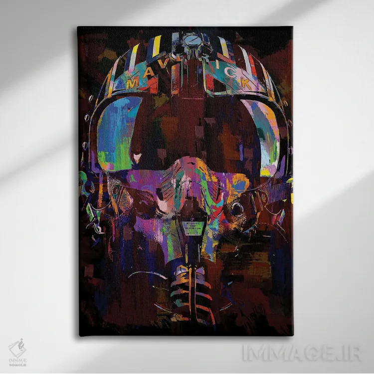 تابلو دکوراتیو موریک اثر کارخانه پاپ آرت - نمای روبهرو روی دیوار