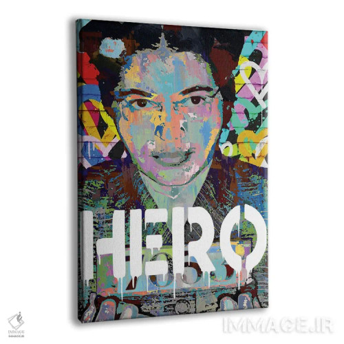 تابلو دکوراتیو رزا پارکس قهرمان هنر پاپ اثر کارخانه پاپ آرت - نمای پرسپکتیو محصول