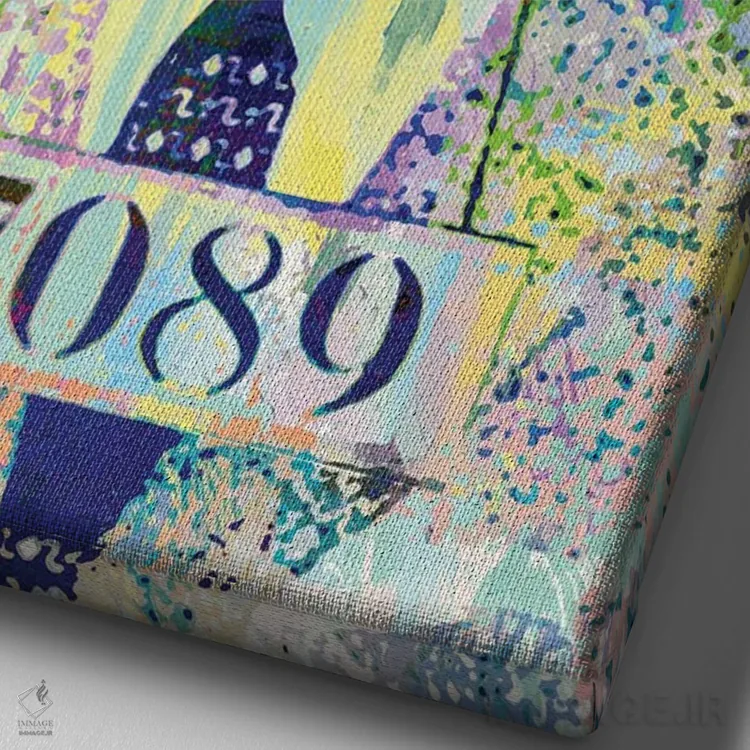 تابلو دکوراتیو عکس دستگیری مارتین لوتر کینگ اثر کارخانه پاپ آرت - نمای نزدیک بافت بوم