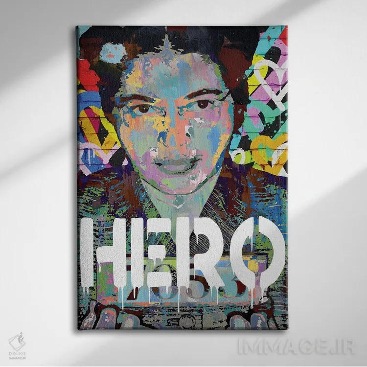 تابلو دکوراتیو رزا پارکس قهرمان هنر پاپ اثر کارخانه پاپ آرت - نمای روبهرو روی دیوار
