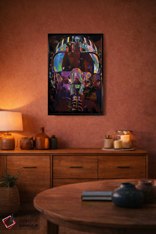 تابلو دکوراتیو موریک اثر کارخانه پاپ آرت - D4B