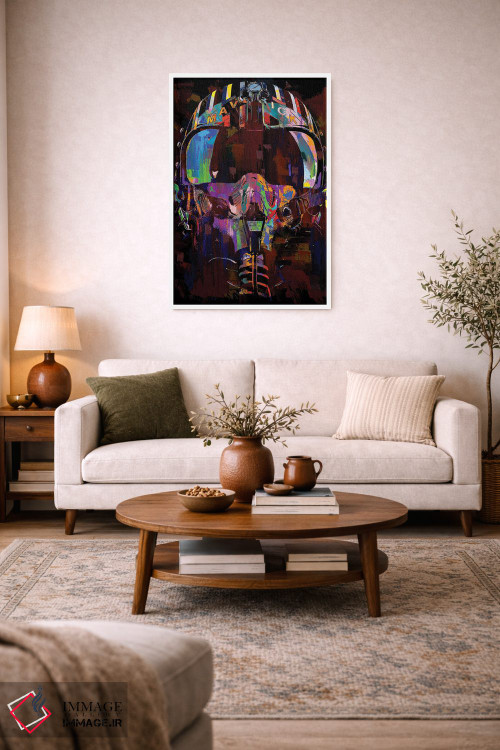 تابلو دکوراتیو موریک اثر کارخانه پاپ آرت - D3W