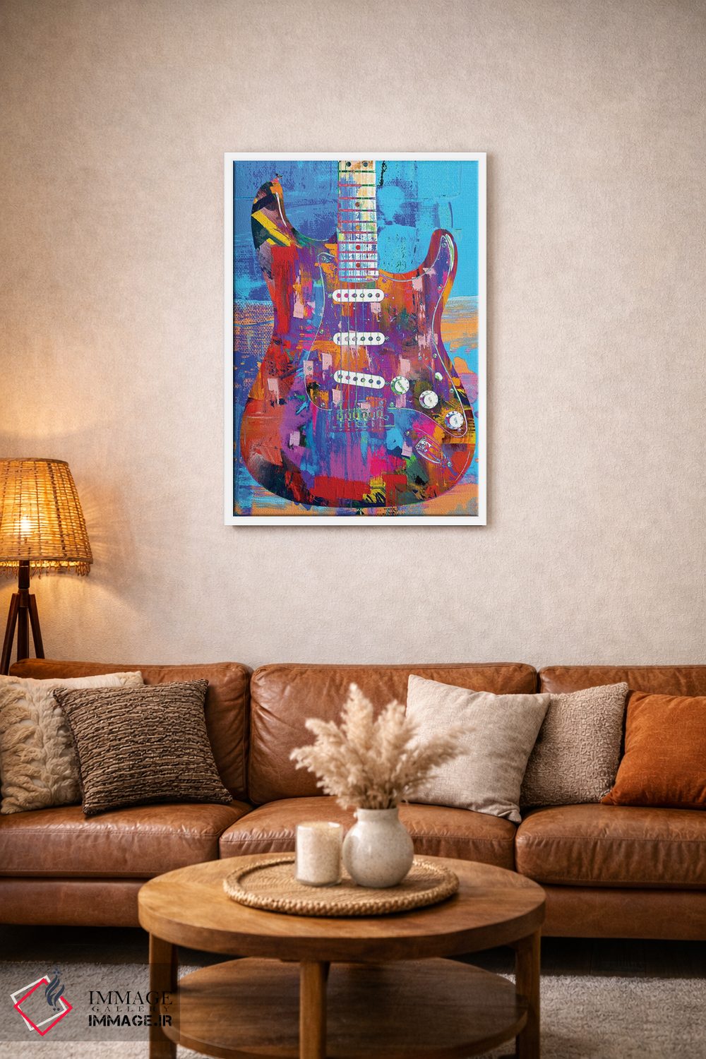 تابلو دکوراتیو استراتوکستر رنگ شده اثر کارخانه پاپ آرت - D2W