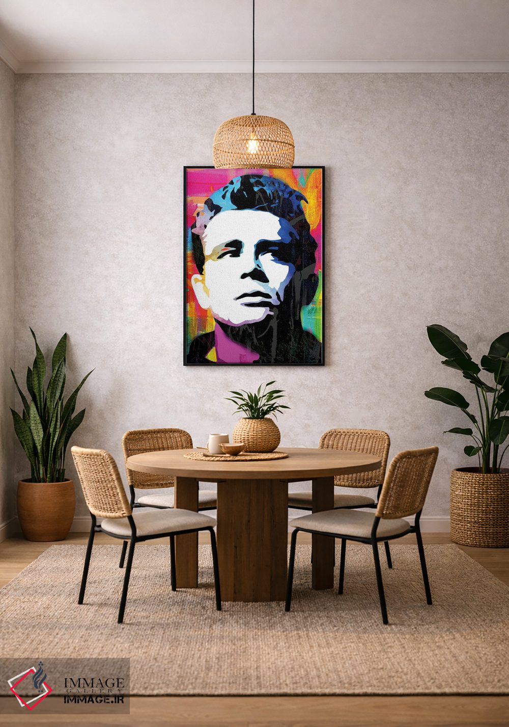 تابلو دکوراتیو الهام گرفته از جیمز باور اثر کارخانه پاپ آرت - D2B