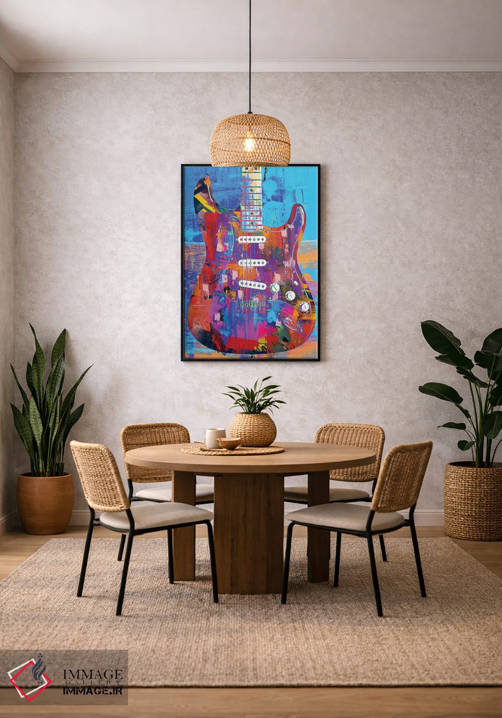 تابلو دکوراتیو استراتوکستر رنگ شده اثر کارخانه پاپ آرت - D3B