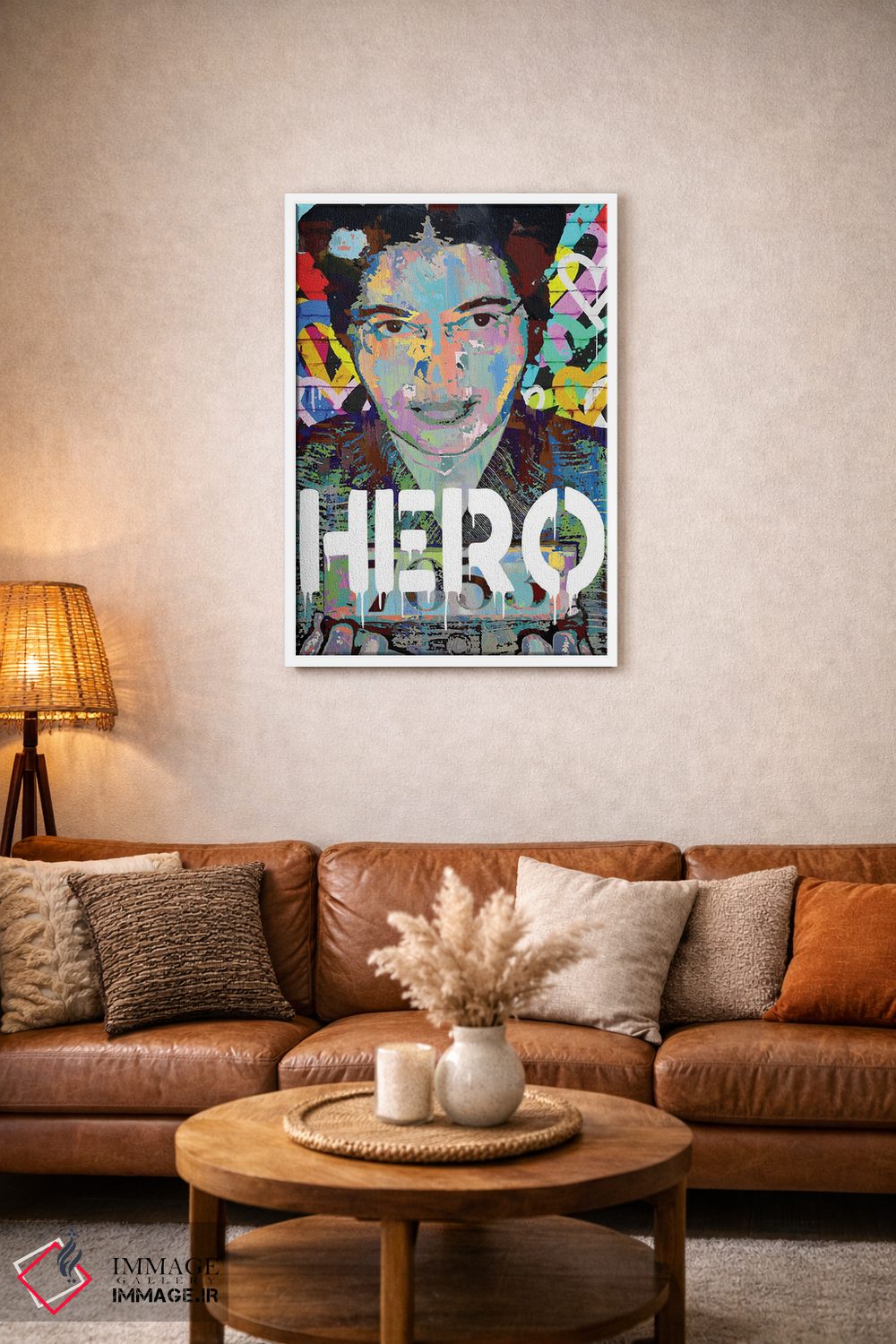 تابلو دکوراتیو رزا پارکس قهرمان هنر پاپ اثر کارخانه پاپ آرت - D2W
