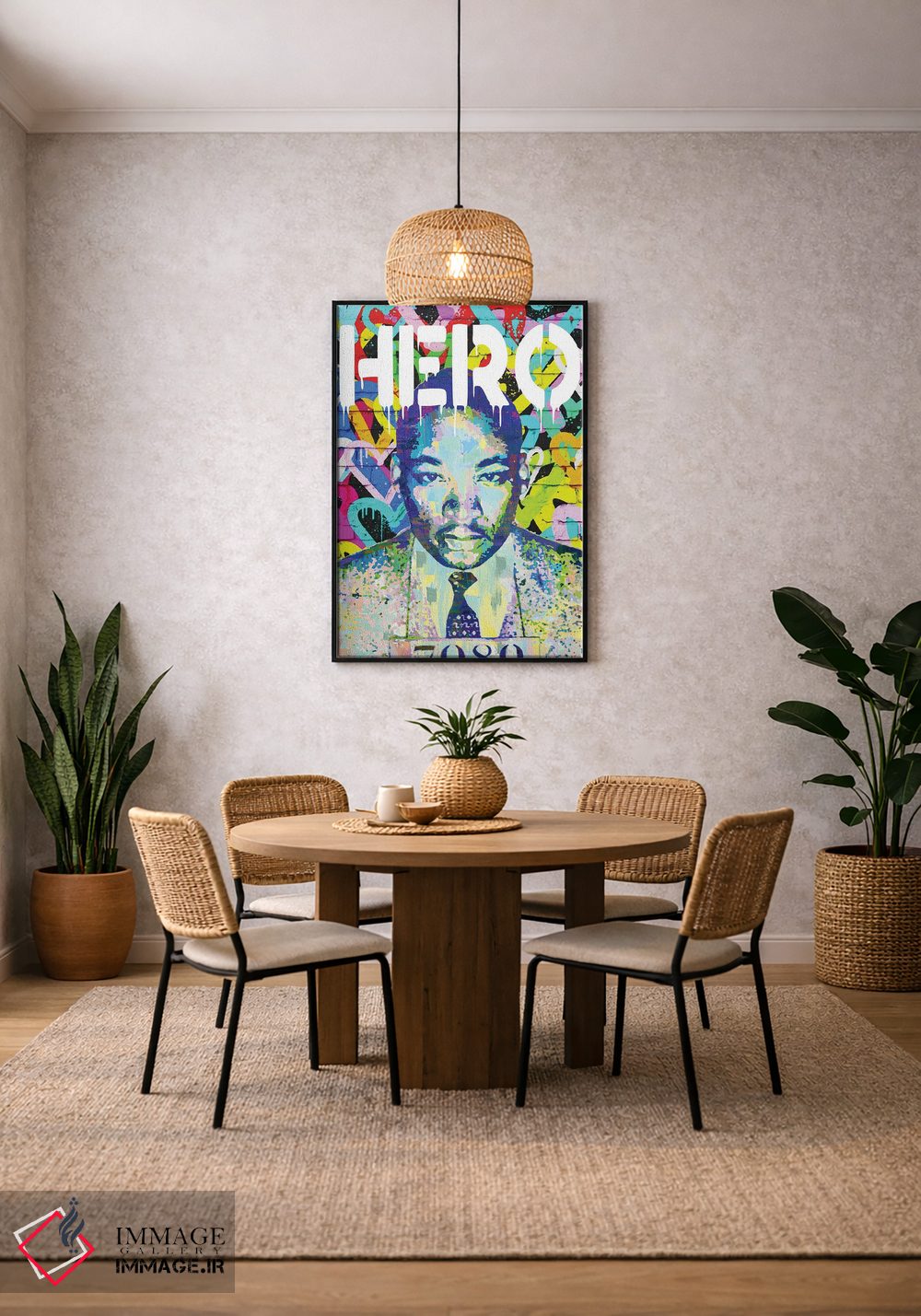 تابلو دکوراتیو مارتین لوتر کینگ جونیور قهرمان هنر پاپ اثر کارخانه پاپ آرت - D4B