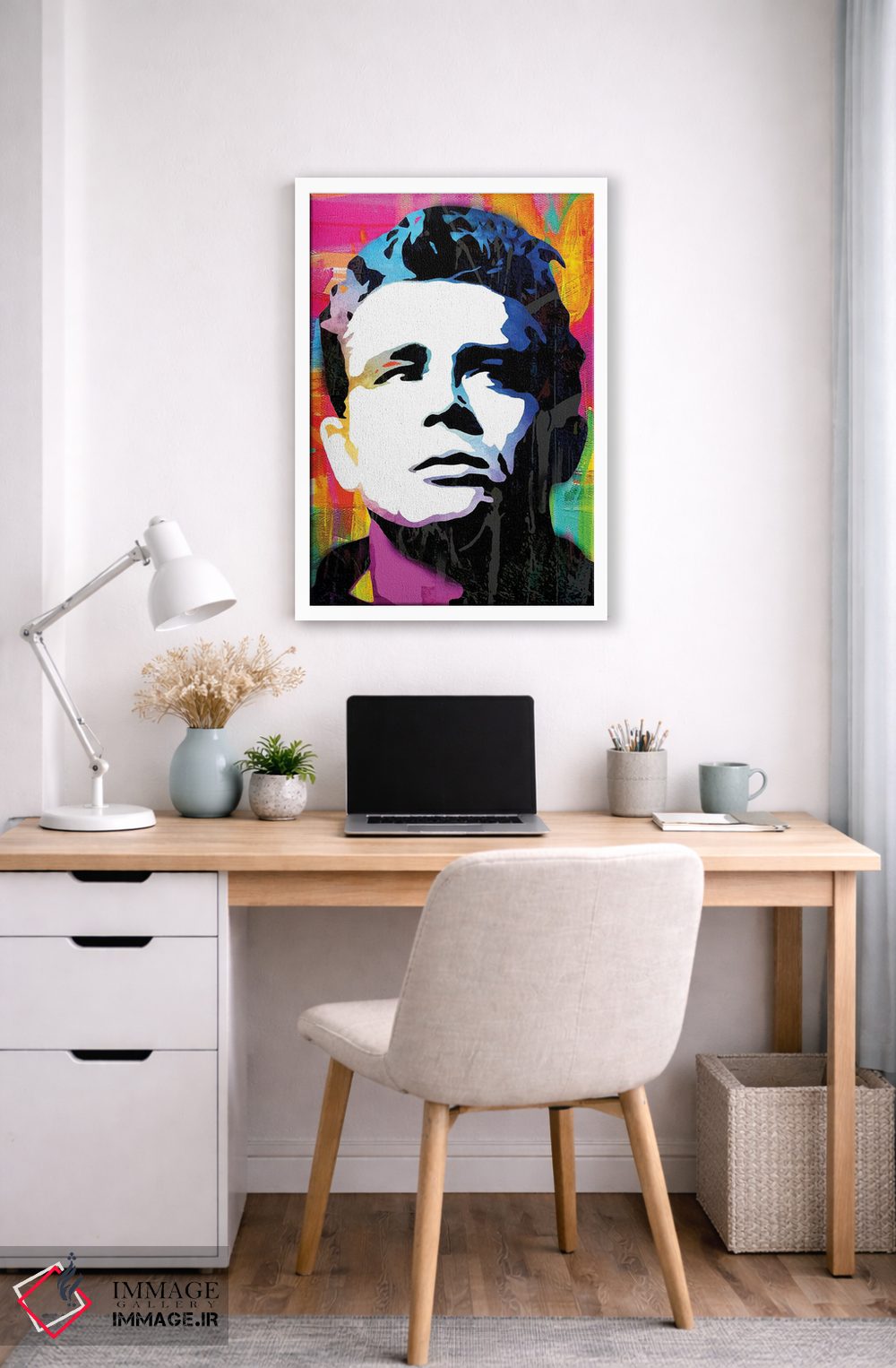 تابلو دکوراتیو الهام گرفته از جیمز باور اثر کارخانه پاپ آرت - D4W