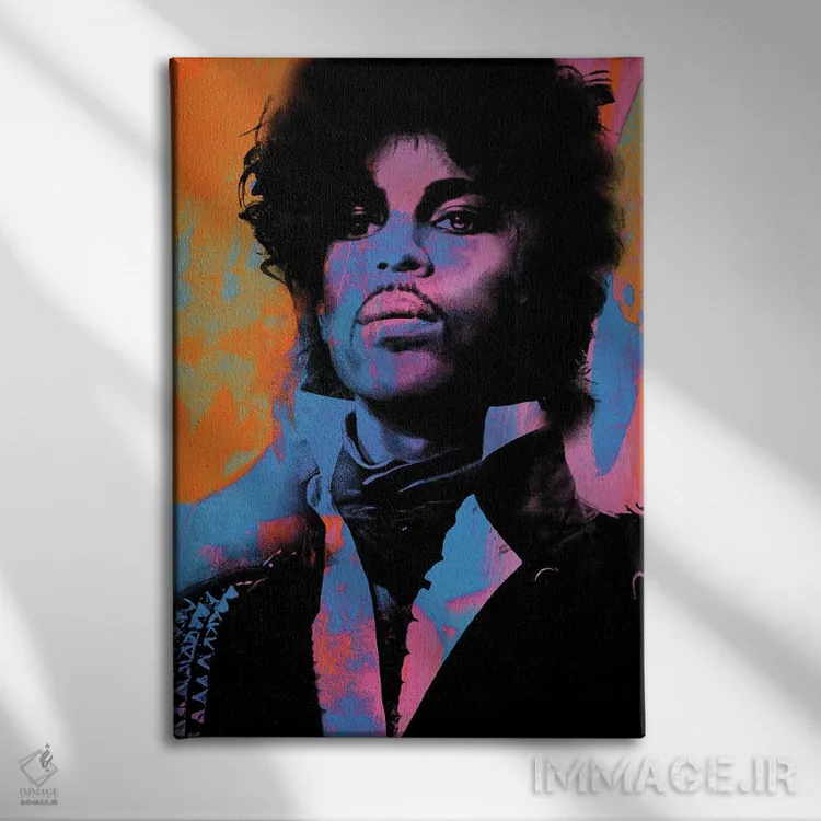 تابلو دکوراتیو پرینس اثر کارخانه پاپ آرت - نمای روبهرو روی دیوار