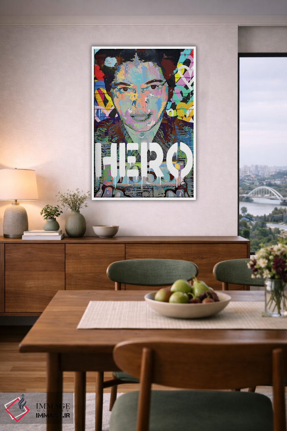 تابلو دکوراتیو رزا پارکس قهرمان هنر پاپ اثر کارخانه پاپ آرت - D5W