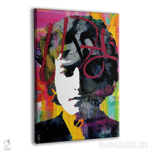 تابلو دکوراتیو باب در حال تفکر اثر کارخانه پاپ آرت - نمای پرسپکتیو محصول
