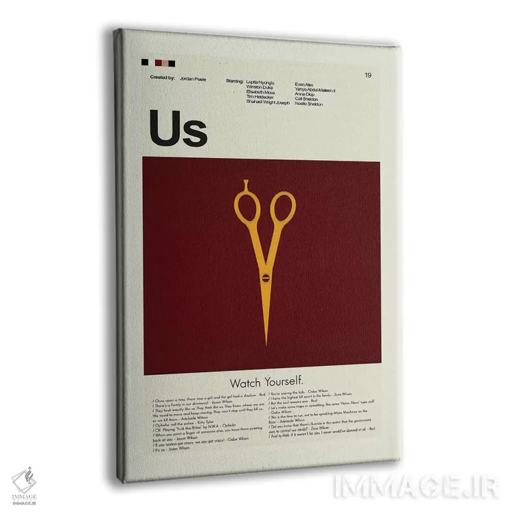 تابلو دکوراتیو ما اثر پرینتس اند گیگلز اثر ارین هیگرمن - نمای پرسپکتیو محصول