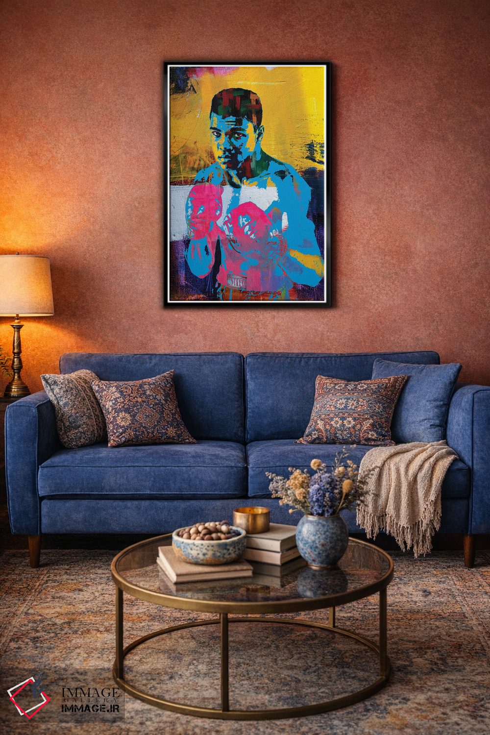 تابلو دکوراتیو محمد علی اثر کارخانه پاپ آرت - D4B