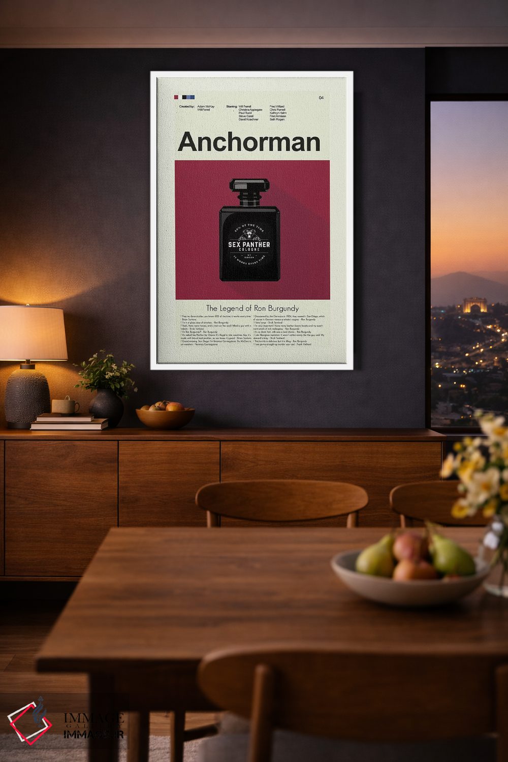 تابلو دکوراتیو مجری اخبار اثر پرینتس اند گیگلز اثر ارین هیگرمن - D3W