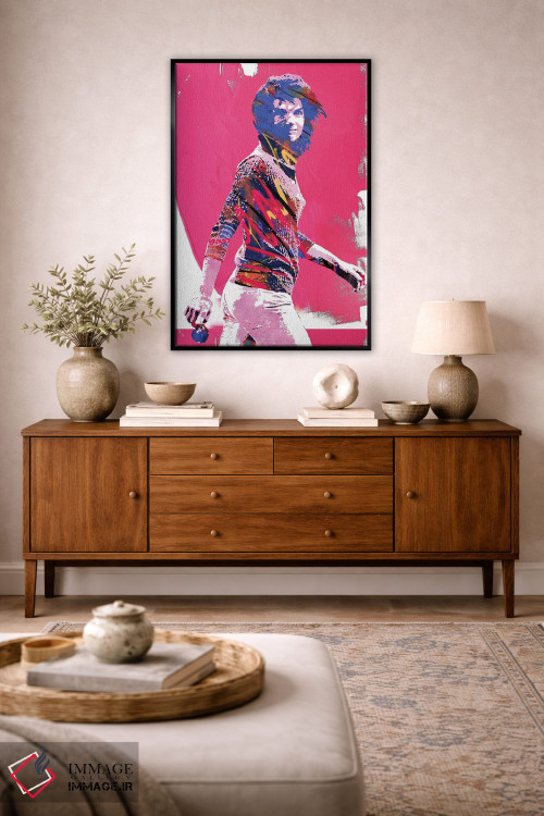 تابلو دکوراتیو جکی کندی اثر کارخانه پاپ آرت - D2B