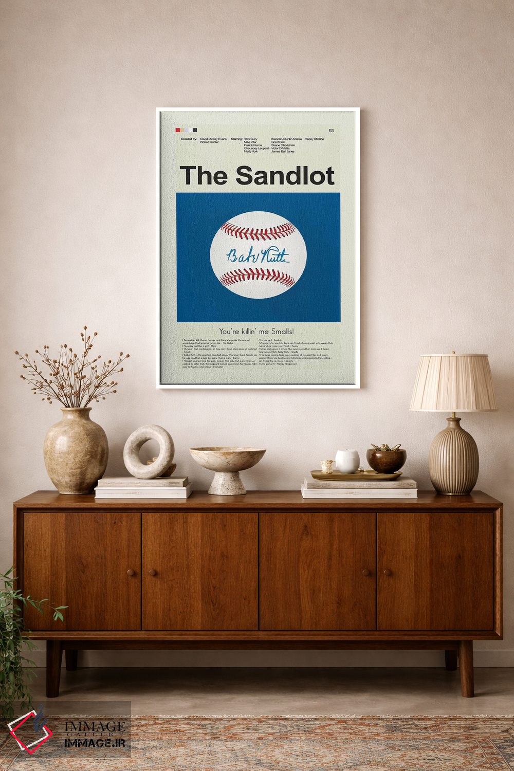 تابلو دکوراتیو زمین شن اثر پرینتس اند گیگلز اثر ارین هیگرمن - D2W