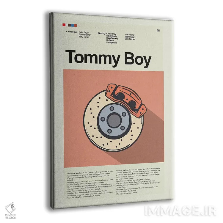 تابلو دکوراتیو پسر تامی اثر پرینتس اند گیگلز اثر ارین هیگرمن - نمای پرسپکتیو محصول