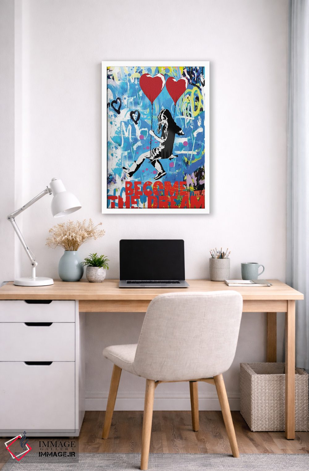 تابلو دکوراتیو به رویا تبدیل شو اثر کارخانه پاپ آرت - D6W