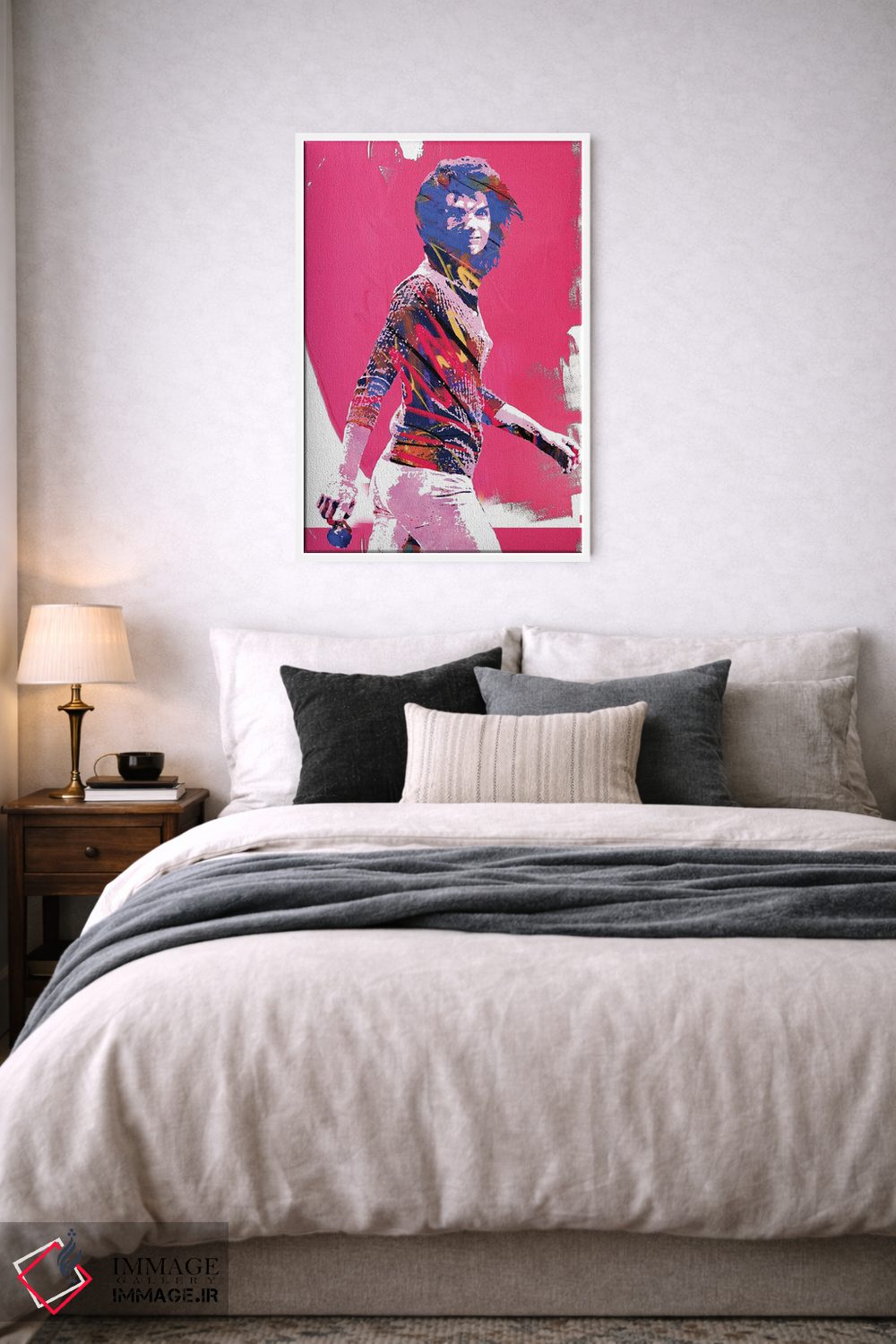 تابلو دکوراتیو جکی کندی اثر کارخانه پاپ آرت - D5W