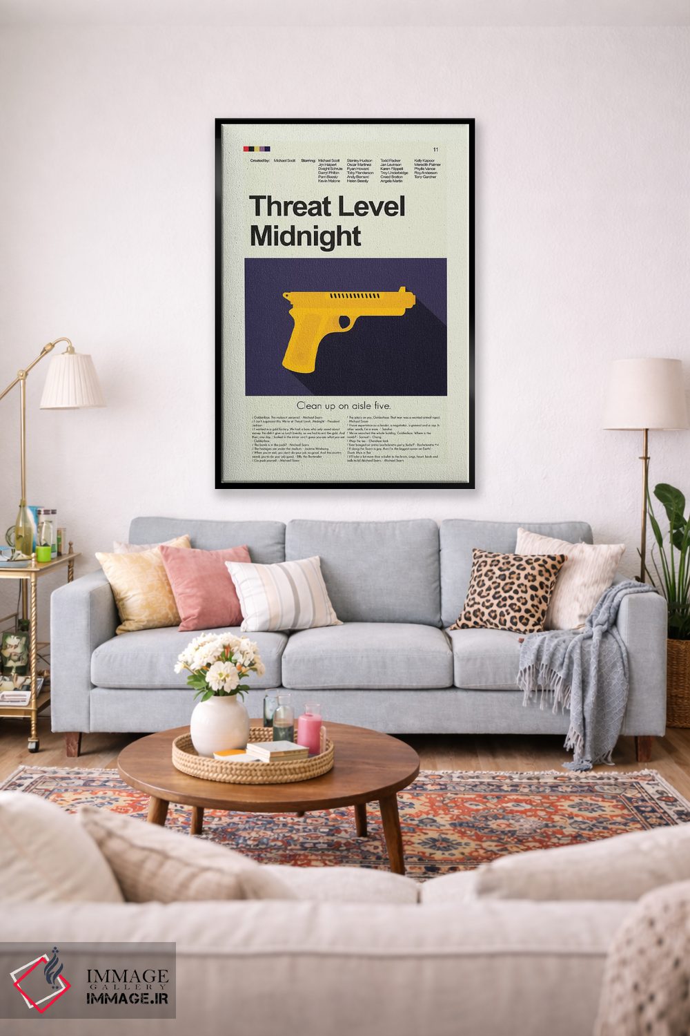 تابلو دکوراتیو سطح تهدید نیمه شب اثر پرینتس اند گیگلز اثر ارین هیگرمن - D1B