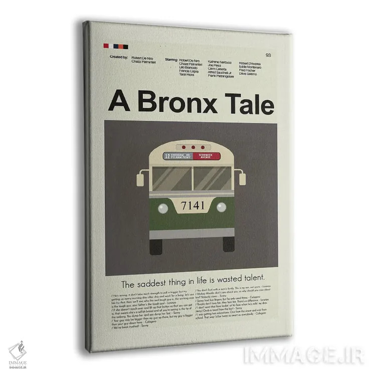 تابلو مینیمال داستان برانکس اثر پرینتس اند گیگلز اثر ارین هیگرمن - نمای پرسپکتیو محصول