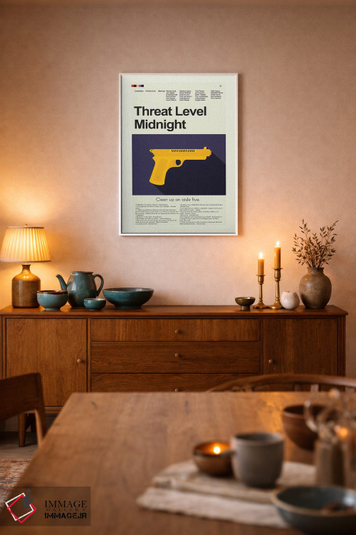 تابلو دکوراتیو سطح تهدید نیمه شب اثر پرینتس اند گیگلز اثر ارین هیگرمن - D5W