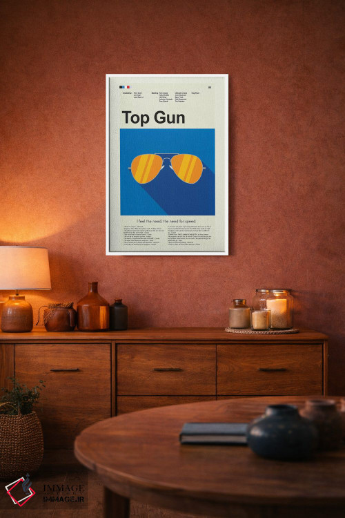 تابلو دکوراتیو تاپ گان اثر پرینتس اند گیگلز اثر ارین هیگرمن - D3W