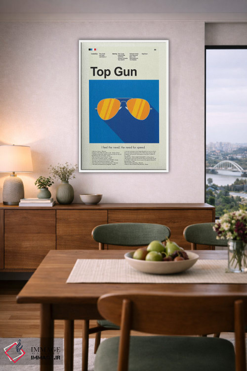 تابلو دکوراتیو تاپ گان اثر پرینتس اند گیگلز اثر ارین هیگرمن - D5W