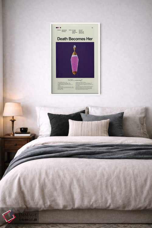 تابلو مینیمال مرگ او را می سازد اثر پرینتس اند گیگلز اثر ارین هیگرمن - D4W
