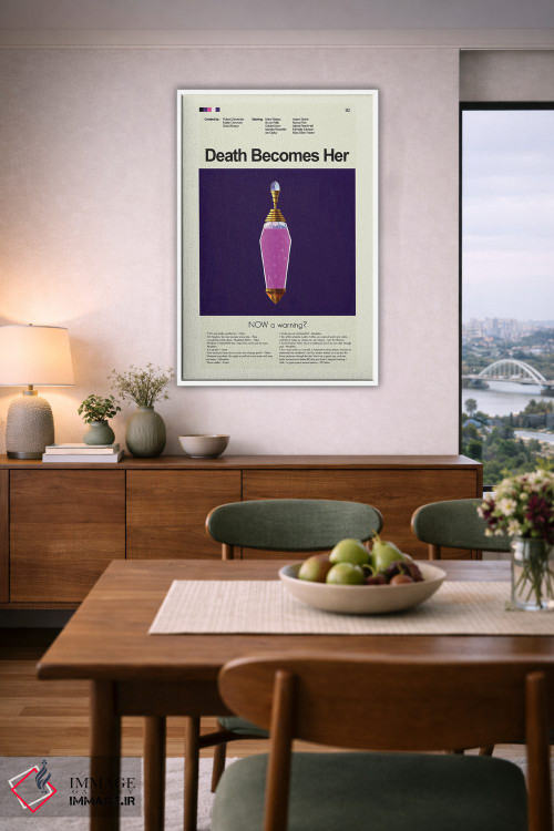 تابلو مینیمال مرگ او را می سازد اثر پرینتس اند گیگلز اثر ارین هیگرمن - D5W
