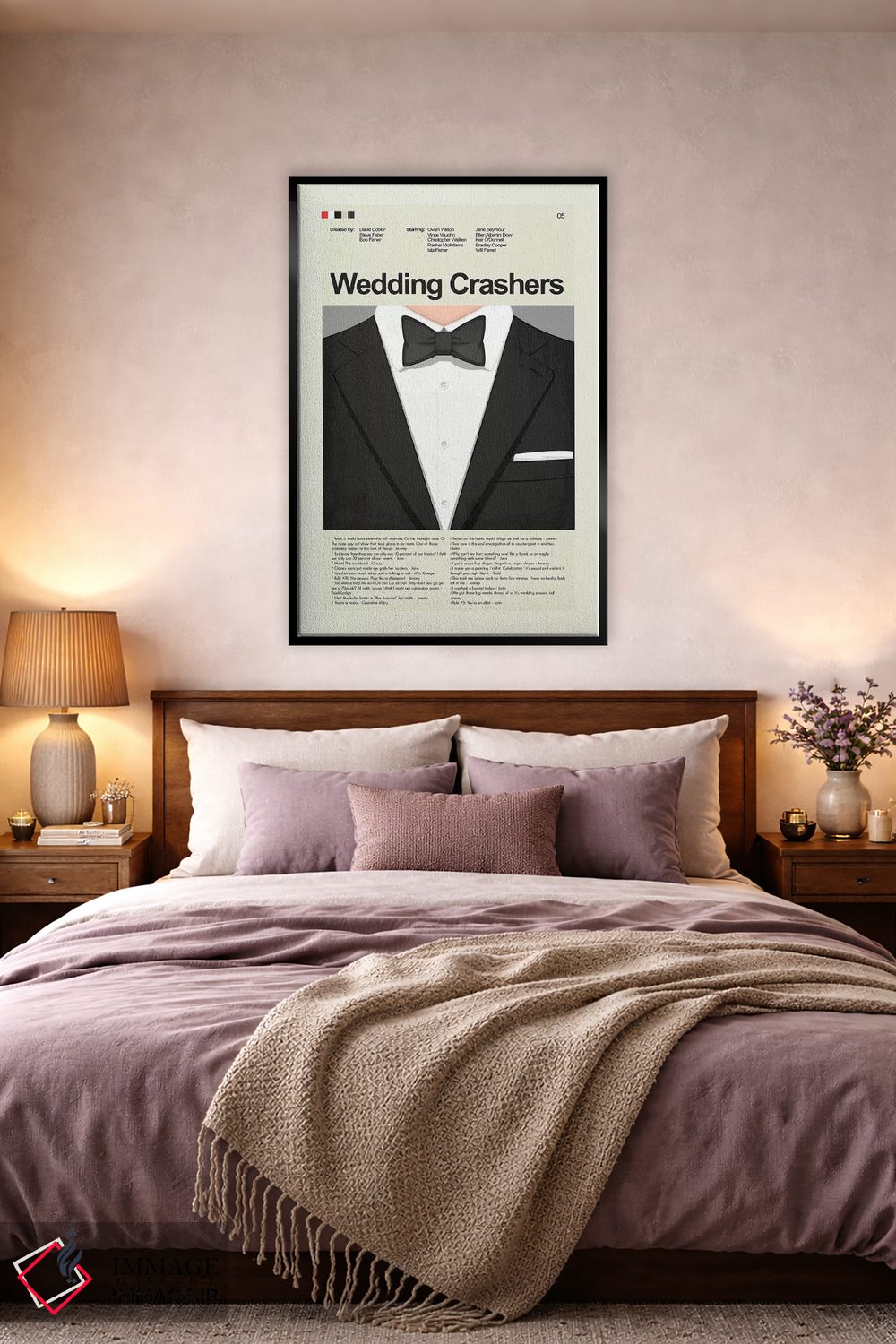 تابلو دکوراتیو مزاحمان عروسی اثر پرینتس اند گیگلز اثر ارین هیگرمن - D4B