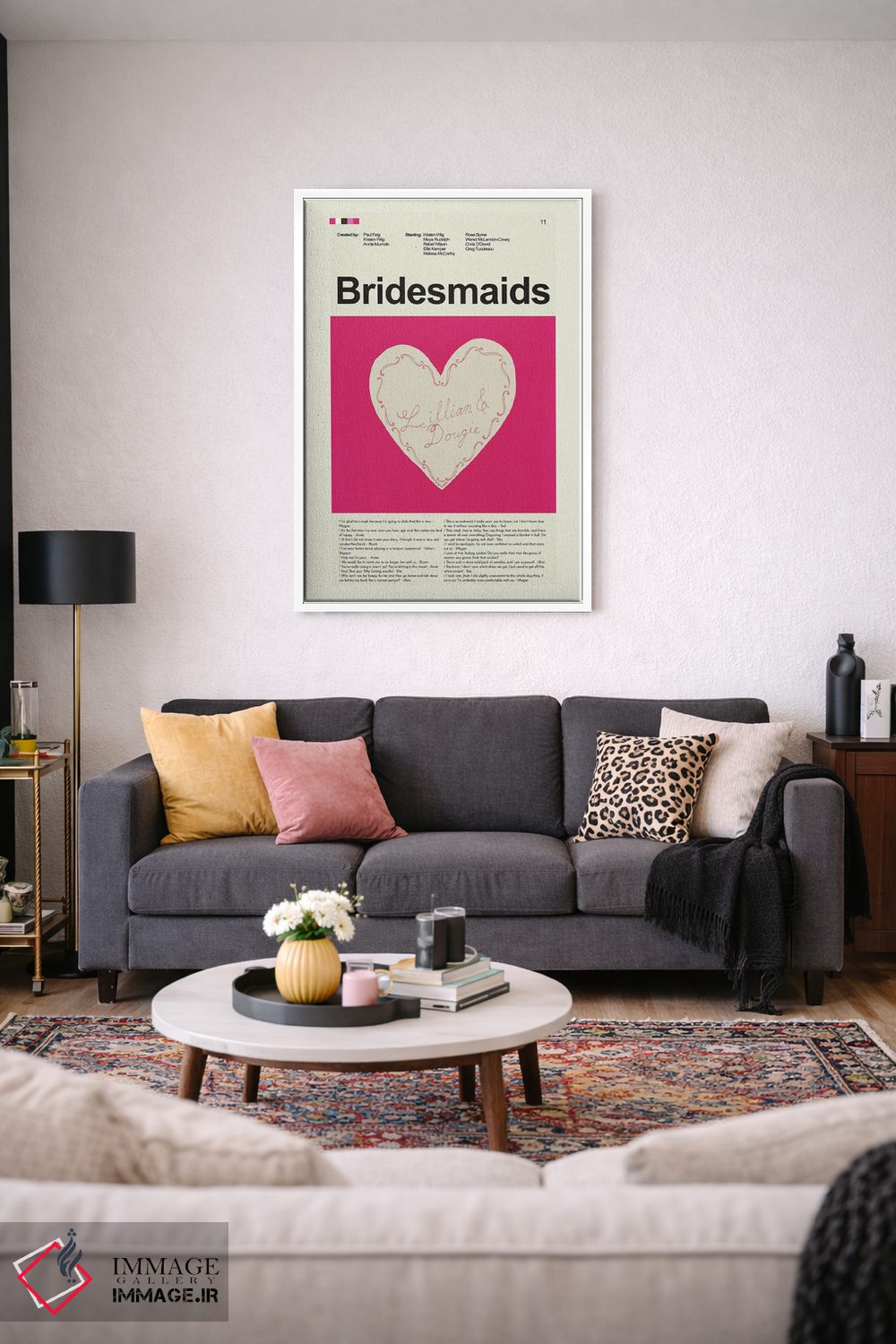 تابلو مینیمال دوست دخترهای عروس اثر پرینتس اند گیگلز اثر ارین هیگرمن - D2W