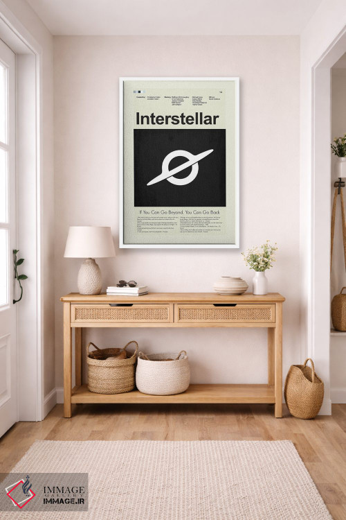 تابلو مینیمال میان ستاره ای اثر پرینتس اند گیگلز اثر ارین هیگرمن - D5W