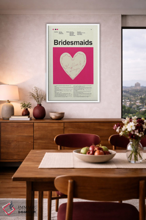 تابلو مینیمال دوست دخترهای عروس اثر پرینتس اند گیگلز اثر ارین هیگرمن - D3W